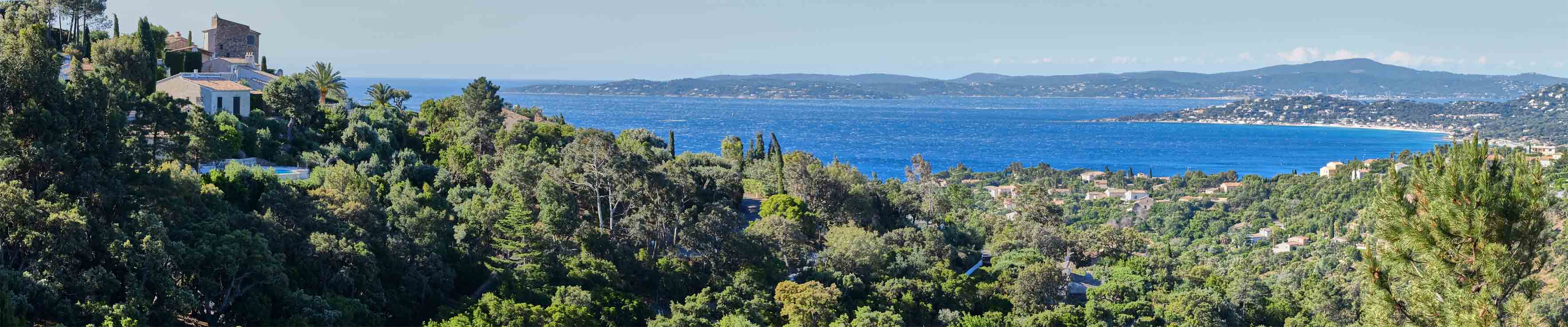 Ricoulette- Blick nach Süden auf den Golf von St. Tropez